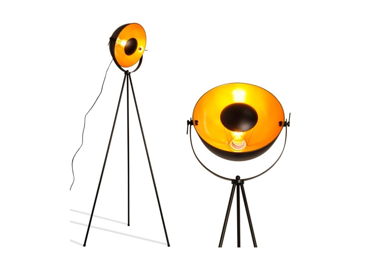 Lampadaire vintage avec trépied "Galilen" + Ampoule RGBW 10W et télécommande - LV428-RGB - Barcelona LED