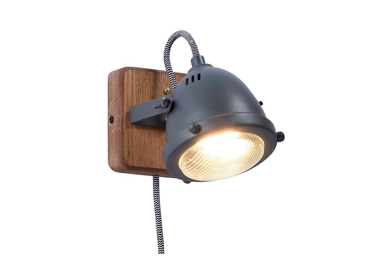 Applique murale avec prise et interrupteur "MOTT" - LV140-G-EU - Barcelona LED