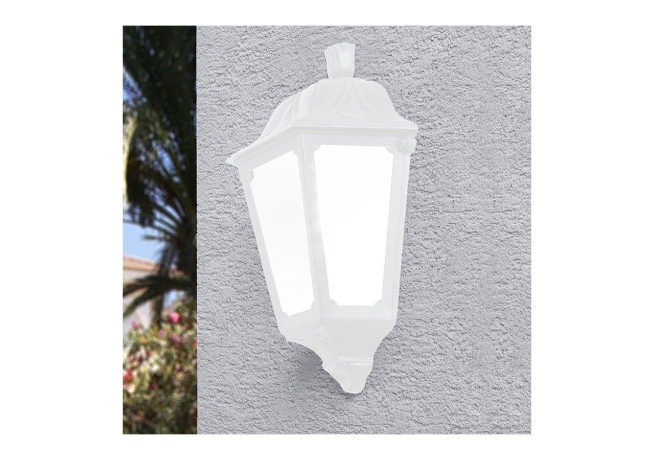 Demi-lanterne murale "Iesse" diffuseur opaque E27 IP55 - M22.000.000.WYE27 - Barcelona LED