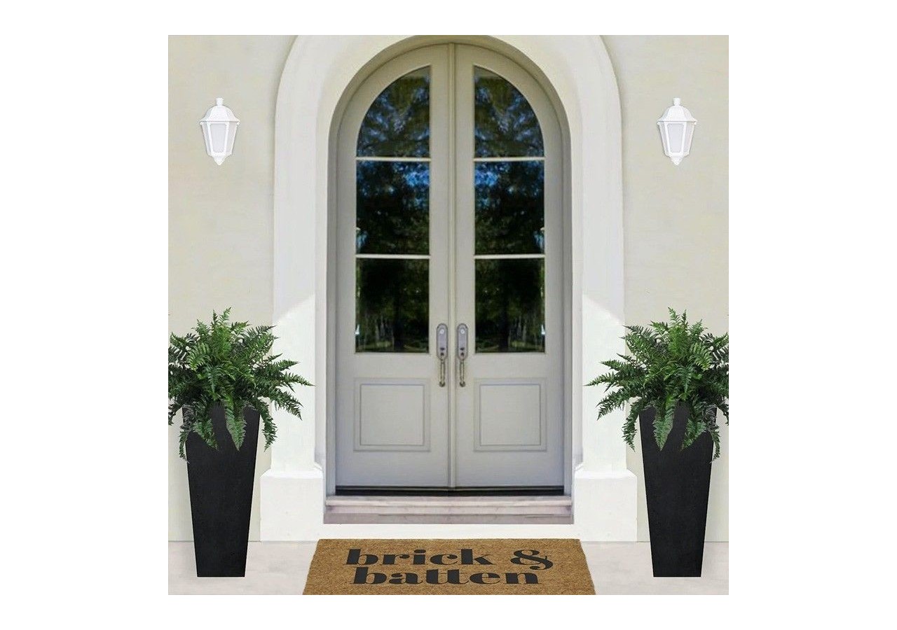 Demi-lanterne murale "Iesse" diffuseur opaque E27 IP55 - M22.000.000.WYE27 - Barcelona LED