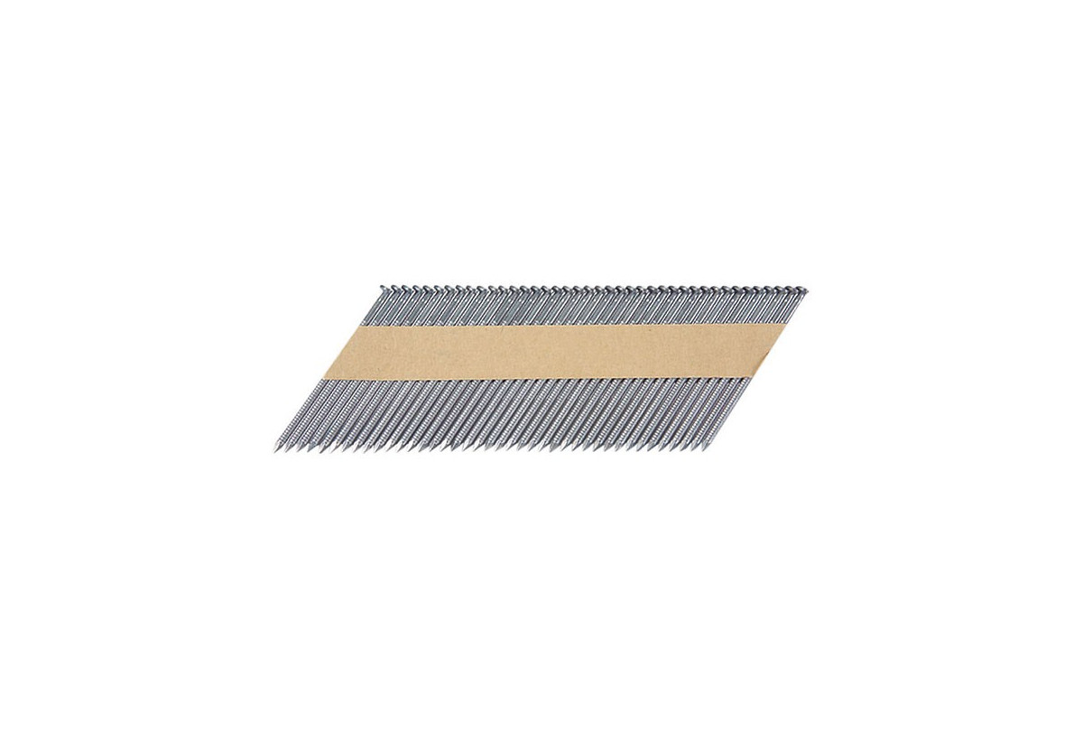 Clous 34° tête D lisses en bandes collées
