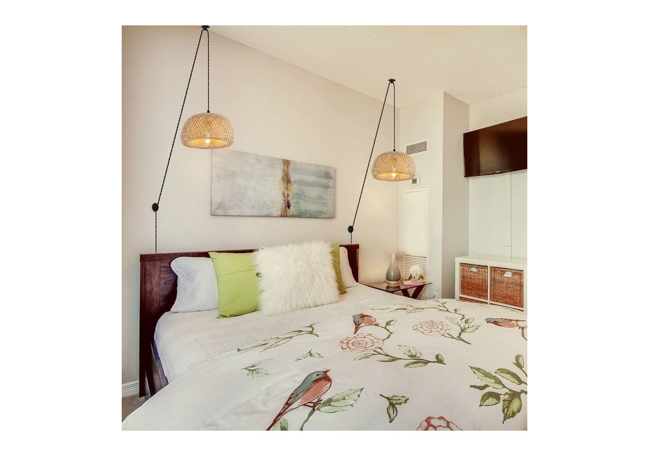 Suspension en osier avec câble et prise "Yonna" - LM143-C - Barcelona LED