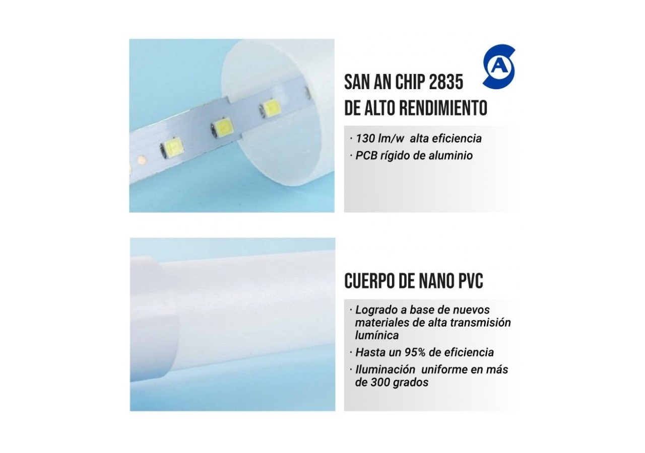Tube LED T8 150cm - 24W - 140lm/W - B4014-150BN - Barcelona LED