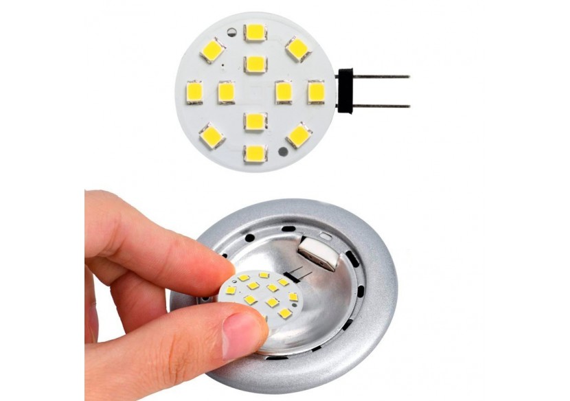 Ampoule LED G4 plate bi-pin 2W - 12V AC/DC - BS1-G4SL-2W-BF - Barcelona LED Ampoule LED G4 plate bi-pin 2W - 12V AC/DC - BS1-G4SL-2W-BF - Barcelona LED