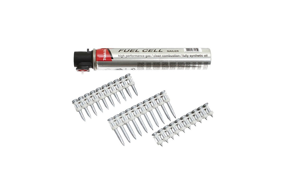 Packs : Clous C6 + cartouche de gaz, pour cloueur à béton