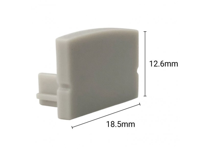 Embout pour profilé en aluminium 18x12mm (1U) - BTPEC150-SA - Barcelona LED