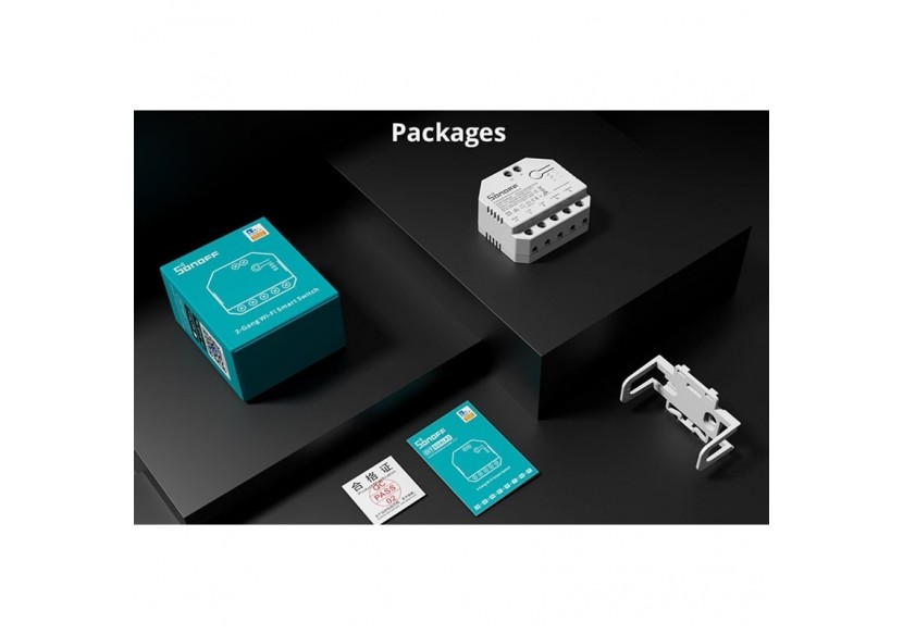 Interrupteur intelligent Wifi programmable Smart Light | SONOFF - DUALR3 - SONOFFDUALR3 - Barcelona LED