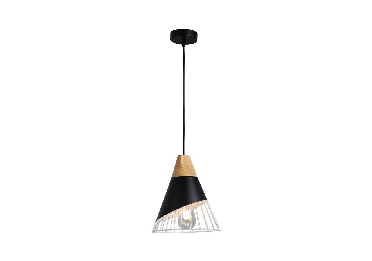 Suspension scandinave en métal et en bois "Ador" - LN1202-N - Barcelona LED