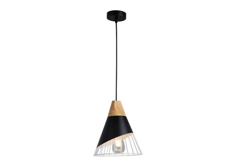 Suspension scandinave en métal et en bois "Ador" - LN1202-N - Barcelona LED