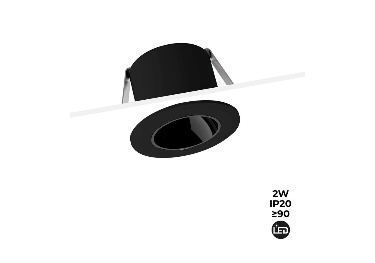 Mini spot LED encastrable 2W faible UGR - B1250-N-270 - Barcelona LED