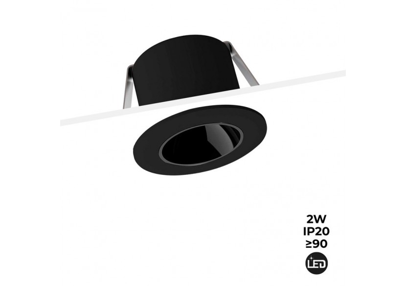 Mini spot LED encastrable 2W faible UGR - B1250-N-270 - Barcelona LED Mini spot LED encastrable 2W faible UGR - B1250-N-270 - Barcelona LED