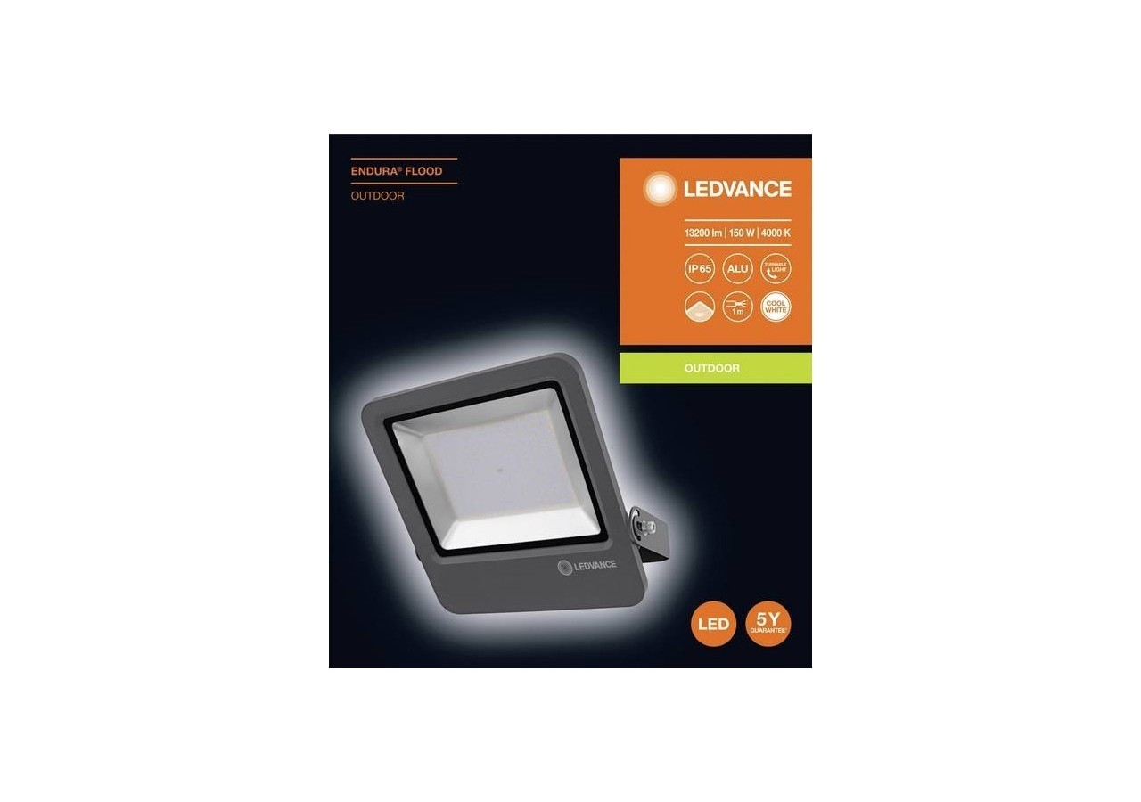 Projecteur extérieur 150W 13200LM IP65 | ENDURA LEDVANCE OSRAM - O206823 - Barcelona LED