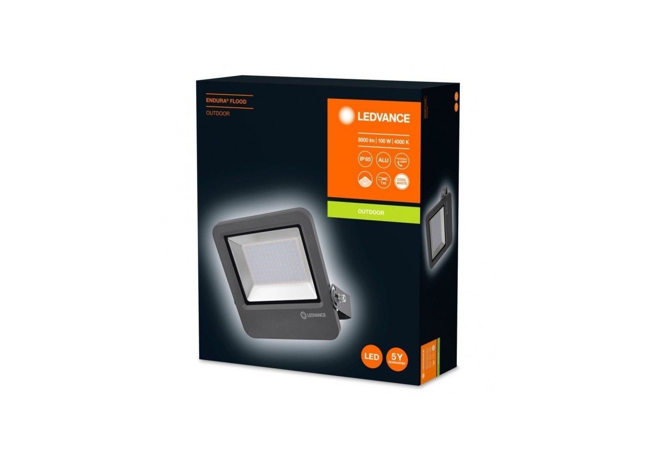 Projecteur extérieur 100W 8800LM IP65 | ENDURA LEDVANCE - O206809 - Barcelona LED
