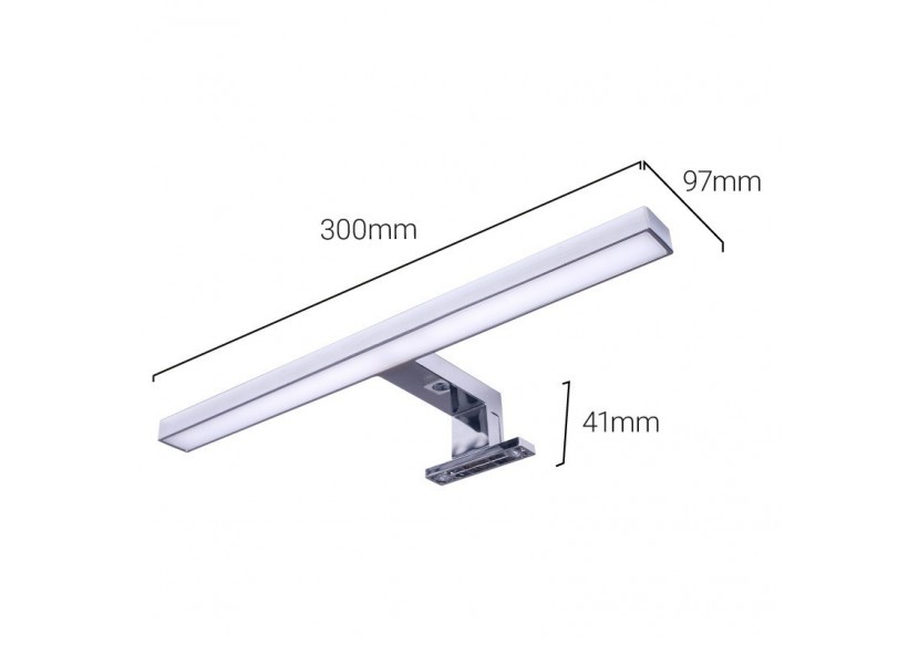Applique miroir LED 30cm 5W | Montage miroir et armoire - LE204-BC - Barcelona LED Applique miroir LED 30cm 5W | Montage miroir et armoire - LE204-BC - Barcelona LED