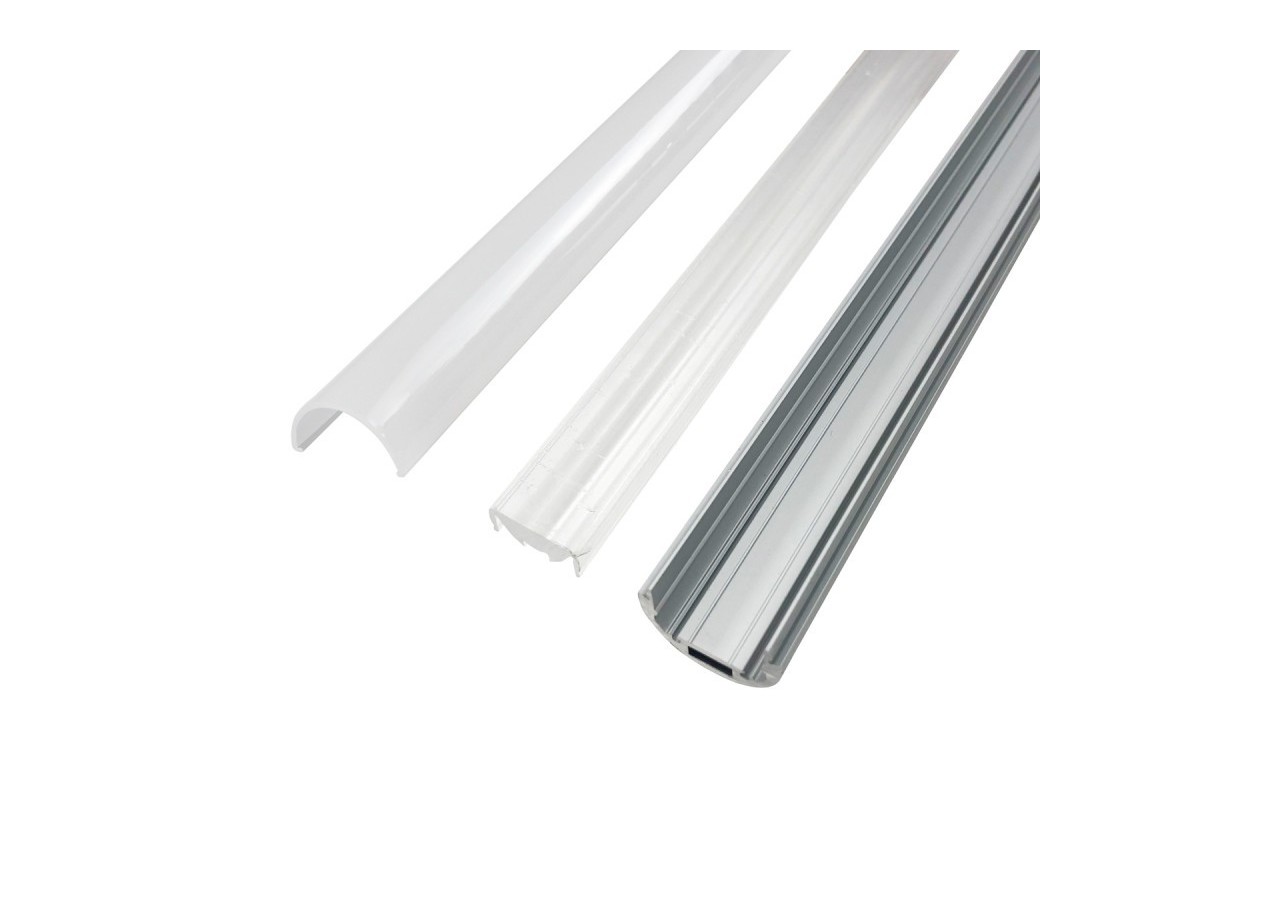 Profilé aluminium suspendu ou saillie diamètre 28mm (2m) - BPERFALP142 - Barcelona LED