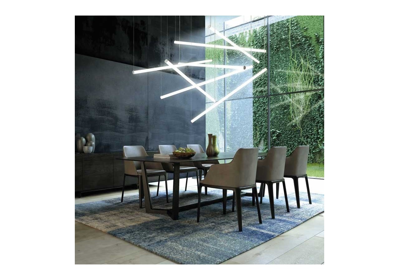 Profilé aluminium suspendu ou saillie diamètre 28mm (2m) - BPERFALP142 - Barcelona LED