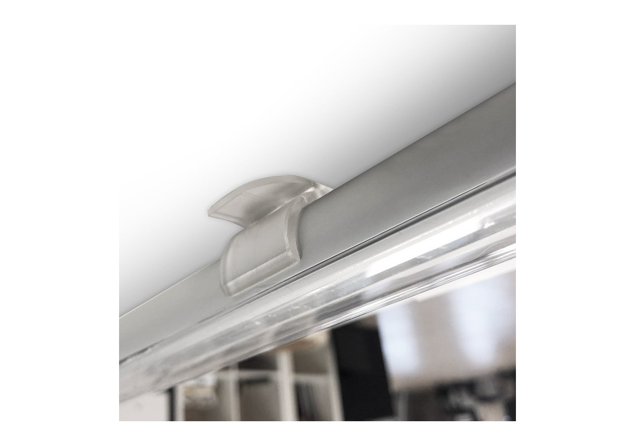 Profilé aluminium suspendu ou saillie diamètre 28mm (2m) - BPERFALP142 - Barcelona LED