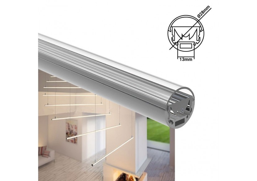 Embout pour profilé suspendu ou de surface diamètre 23mm (1U) - BTPALP142-SA - Barcelona LED Embout pour profilé suspendu ou de surface diamètre 23mm (1U) - BTPALP142-SA - Barcelona LED