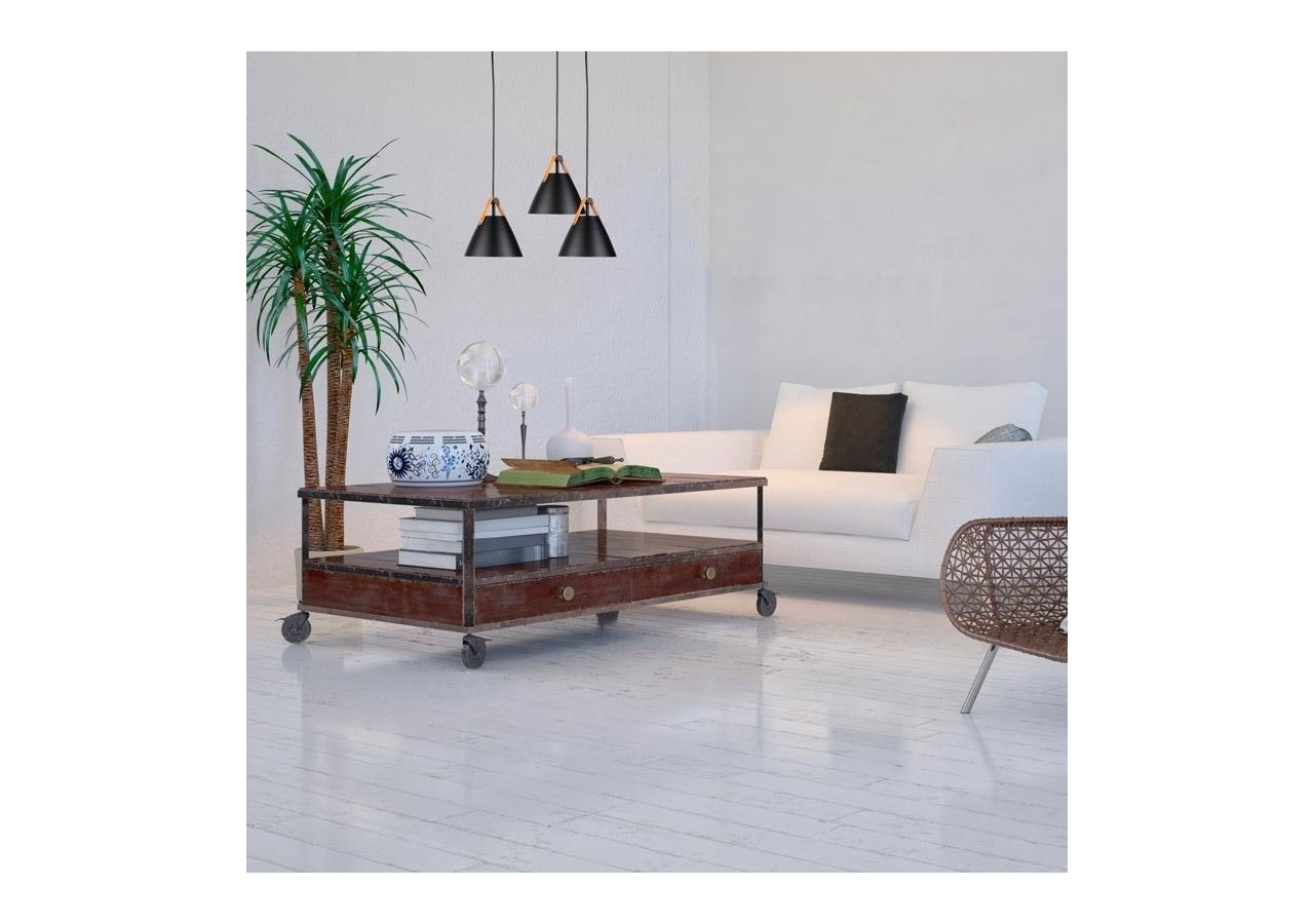 Suspension en cuir "Ellen - L3055-N - Barcelona LED