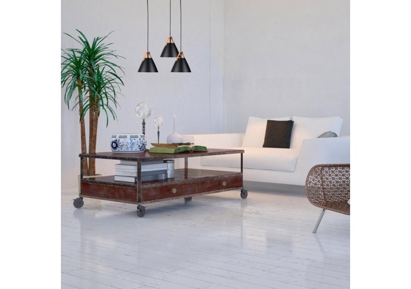 Suspension en cuir "Ellen - L3055-N - Barcelona LED Suspension en cuir "Ellen - L3055-N - Barcelona LED