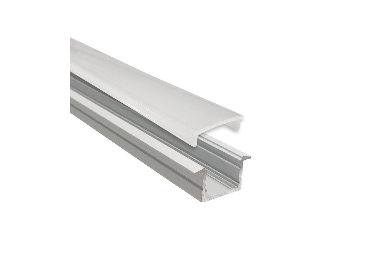 Profilé aluminium encastrable 18x12mm pour ruban LED 15mm - BPERFALP149 - Barcelona LED