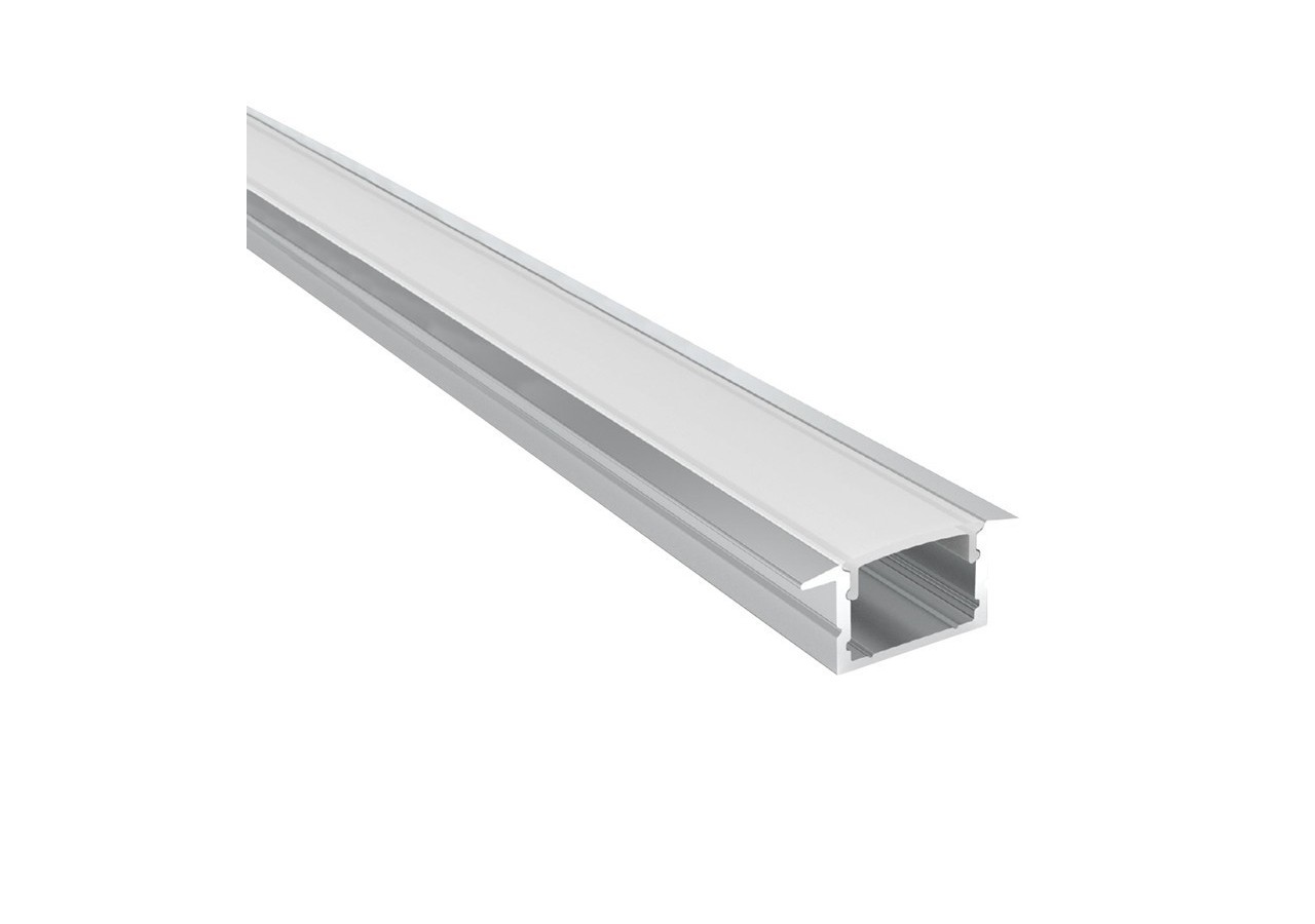 Profilé aluminium encastrable 18x12mm pour ruban LED 15mm - BPERFALP149 - Barcelona LED