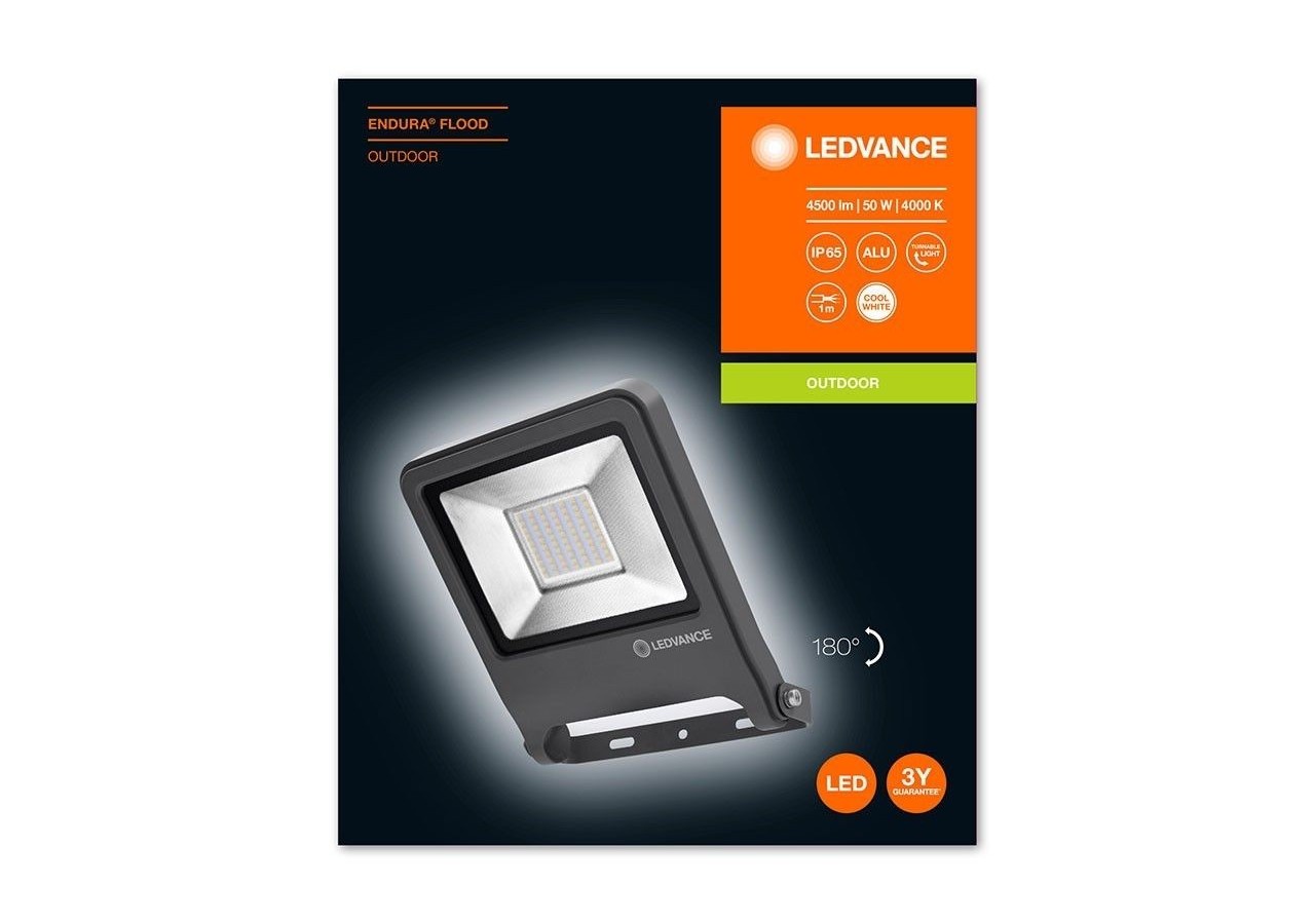 Projecteur extérieur 50W 4500LM IP65 | ENDURA LEDVANCE - O206724 - Barcelona LED