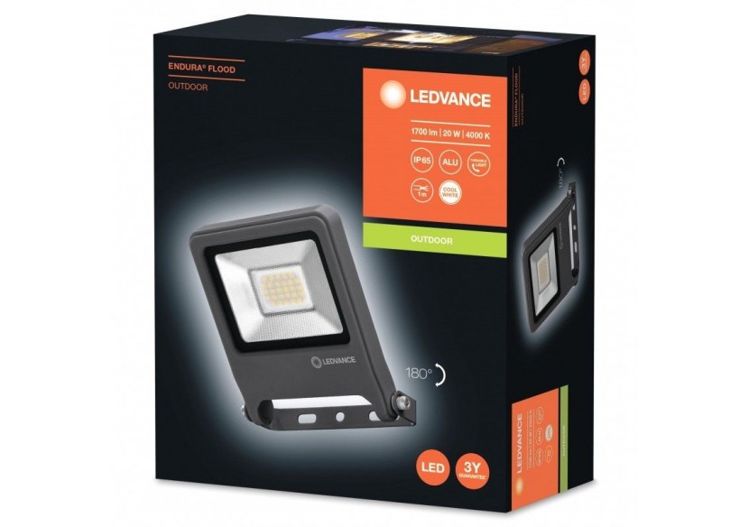Projecteur extérieur 20W 1700LM IP65 | ENDURA LEDVANCE - O206687 - Barcelona LED Projecteur extérieur 20W 1700LM IP65 | ENDURA LEDVANCE - O206687 - Barcelona LED