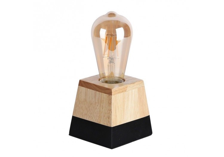 Lampe de table en bois "LAKA" - LN1701-N - Barcelona LED