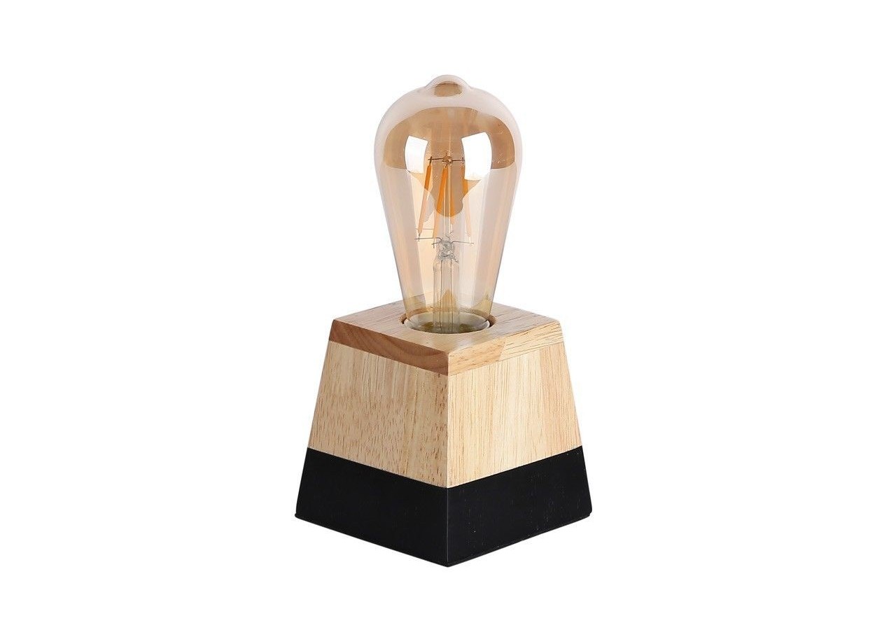 Lampe de table en bois "LAKA" - LN1701-N - Barcelona LED