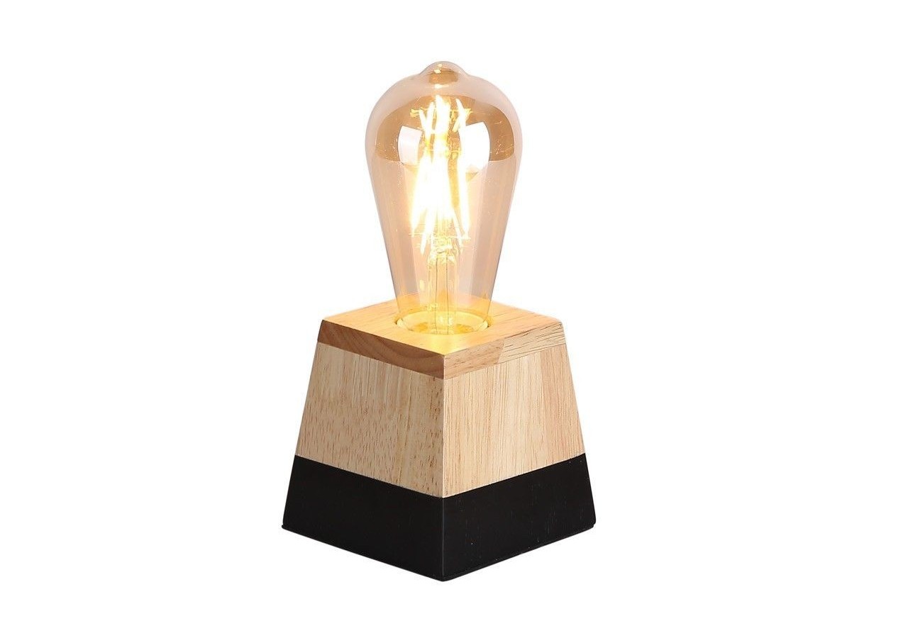 Lampe de table en bois "LAKA" - LN1701-N - Barcelona LED
