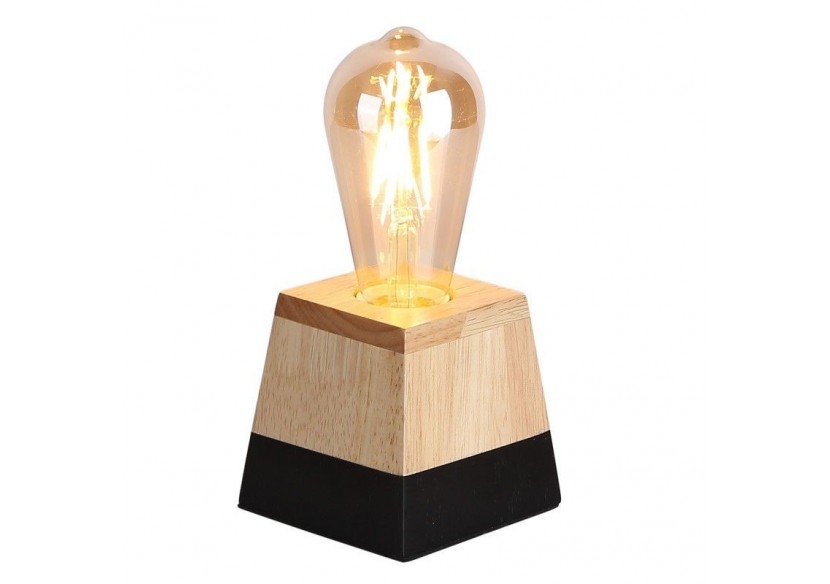 Lampe de table en bois "LAKA" - LN1701-N - Barcelona LED Lampe de table en bois "LAKA" - LN1701-N - Barcelona LED