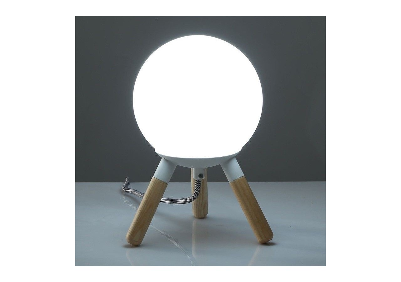 Lampe de table en bois "MOON" ampoule G9 incluse - L1011-B - Barcelona LED