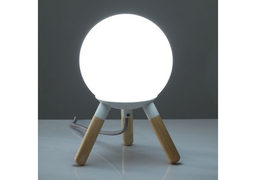 Lampe de table en bois "MOON" ampoule G9 incluse - L1011-B - Barcelona LED Lampe de table en bois "MOON" ampoule G9 incluse - L1011-B - Barcelona LED