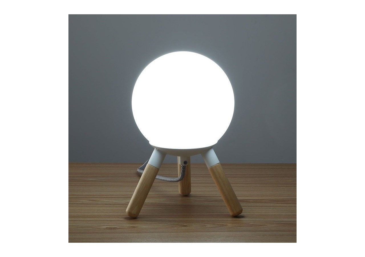 Lampe de table en bois "MOON" ampoule G9 incluse - L1011-B - Barcelona LED