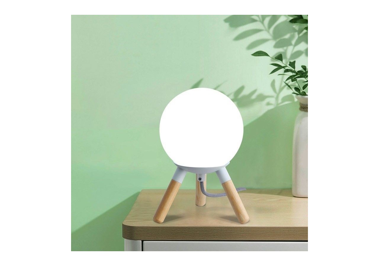 Lampe de table en bois "MOON" ampoule G9 incluse - L1011-B - Barcelona LED