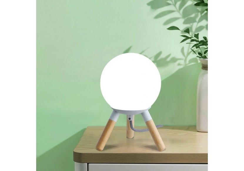 Lampe de table en bois "MOON" ampoule G9 incluse - L1011-B - Barcelona LED Lampe de table en bois "MOON" ampoule G9 incluse - L1011-B - Barcelona LED