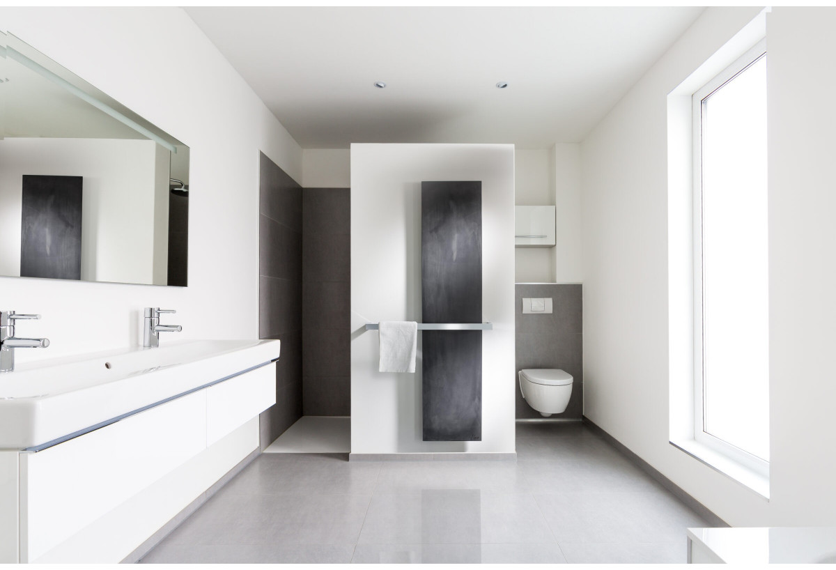 Sèche serviette uni grande barre - Ciner : Confort'Mat