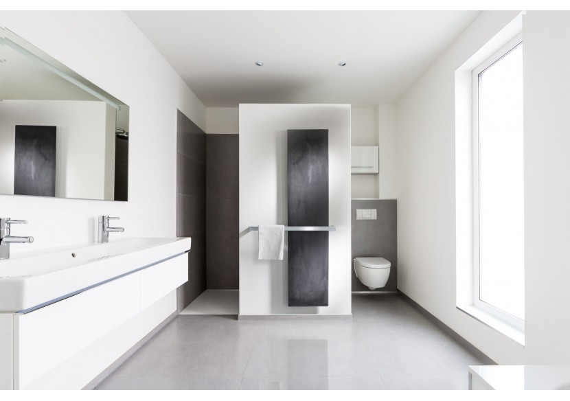 Sèche serviette uni grande barre - Ciner : Confort'Mat