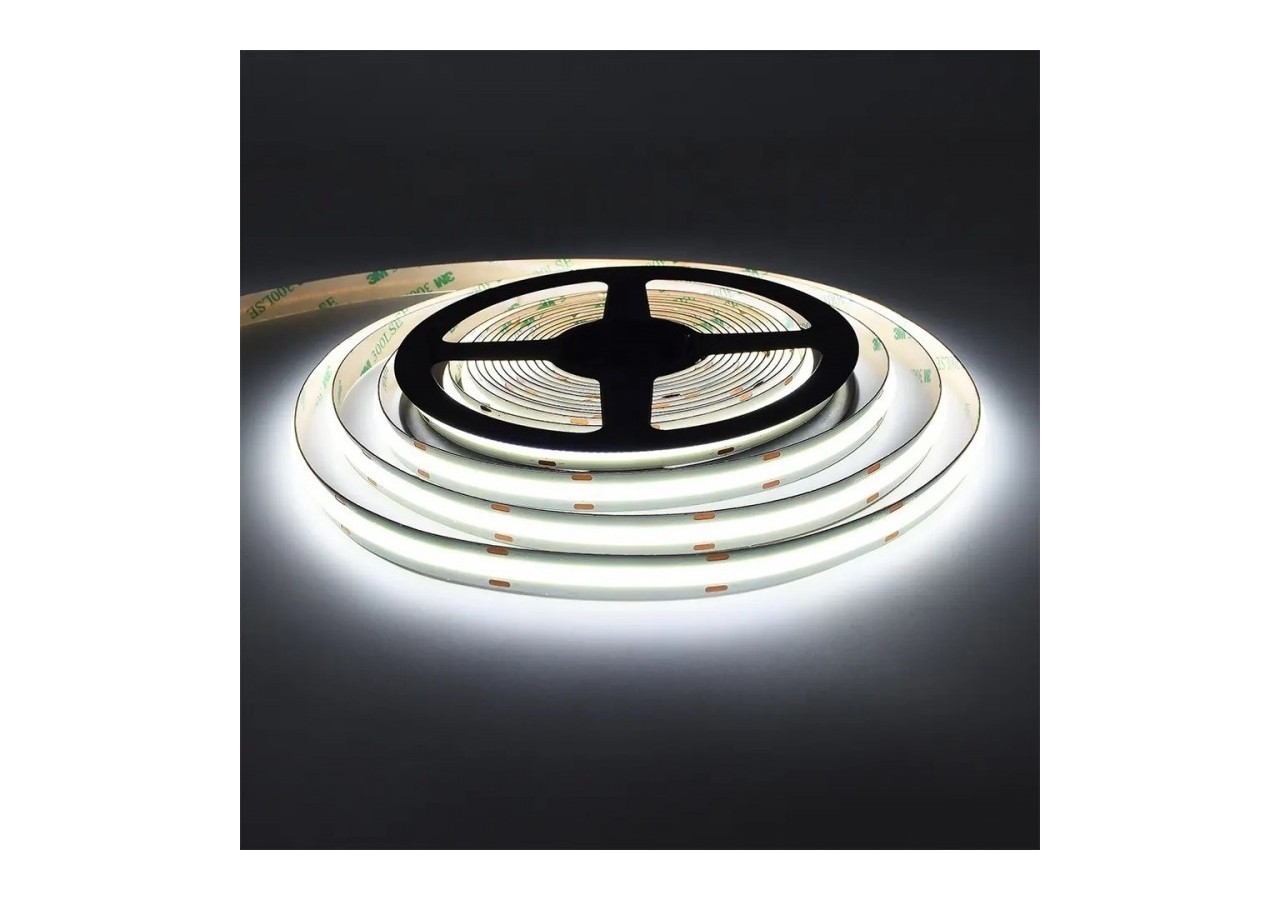 Ruban LED COB 24V-DC 12W/m IP20 10mm - 5 Mètres - B1560-5-BF - Barcelona LED