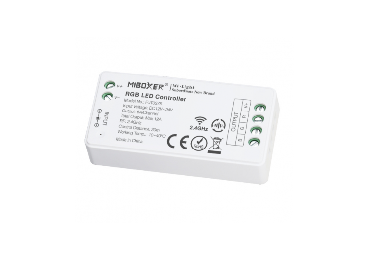 Contrôleur LED RGB Mi Light 12V-24V DC 2.4GHz - FUT037S - Barcelona LED