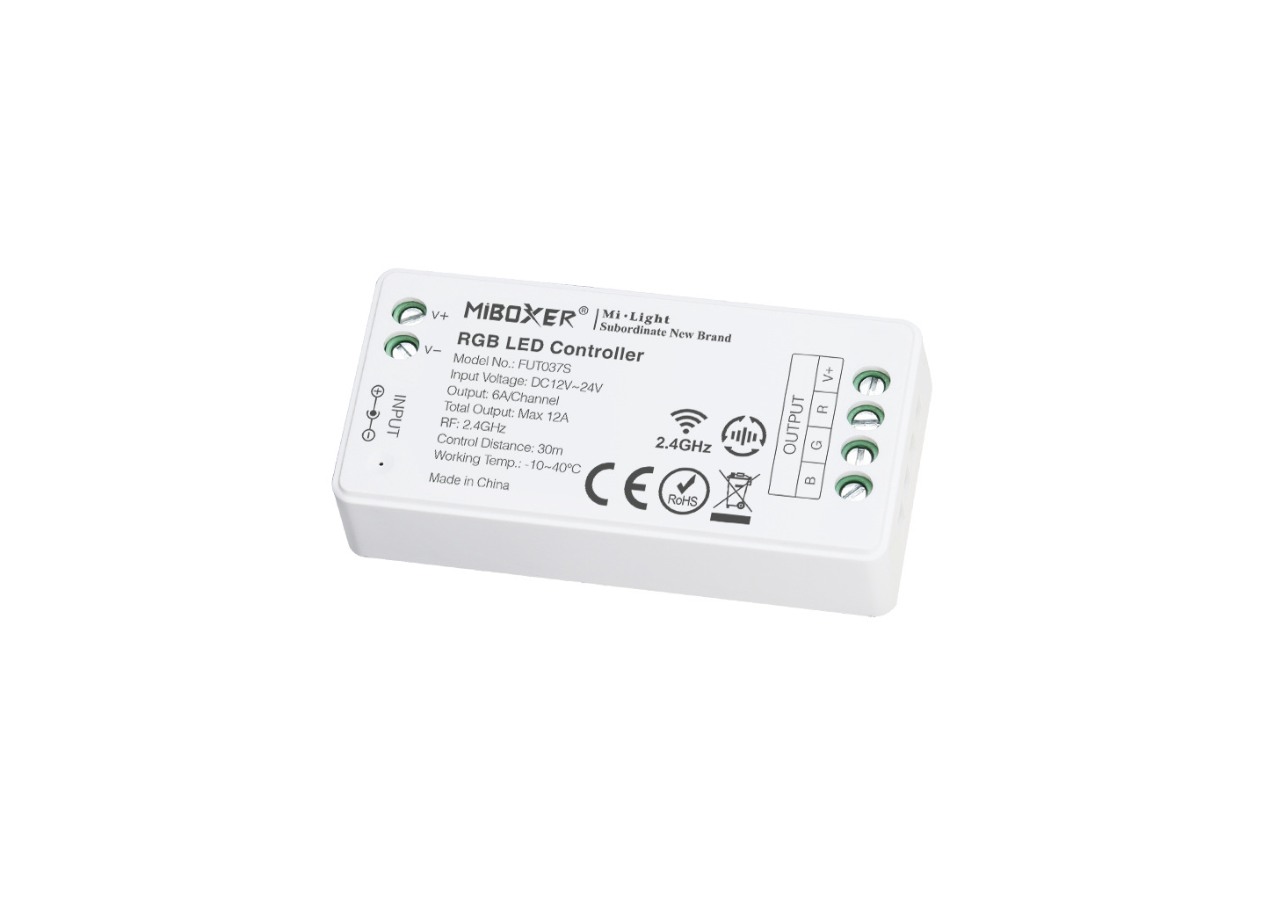 Contrôleur LED RGB Mi Light 12V-24V DC 2.4GHz - FUT037S - Barcelona LED