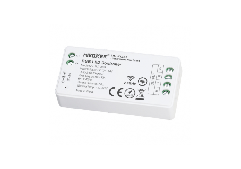 Contrôleur LED RGB Mi Light 12V-24V DC 2.4GHz - FUT037S - Barcelona LED Contrôleur LED RGB Mi Light 12V-24V DC 2.4GHz - FUT037S - Barcelona LED