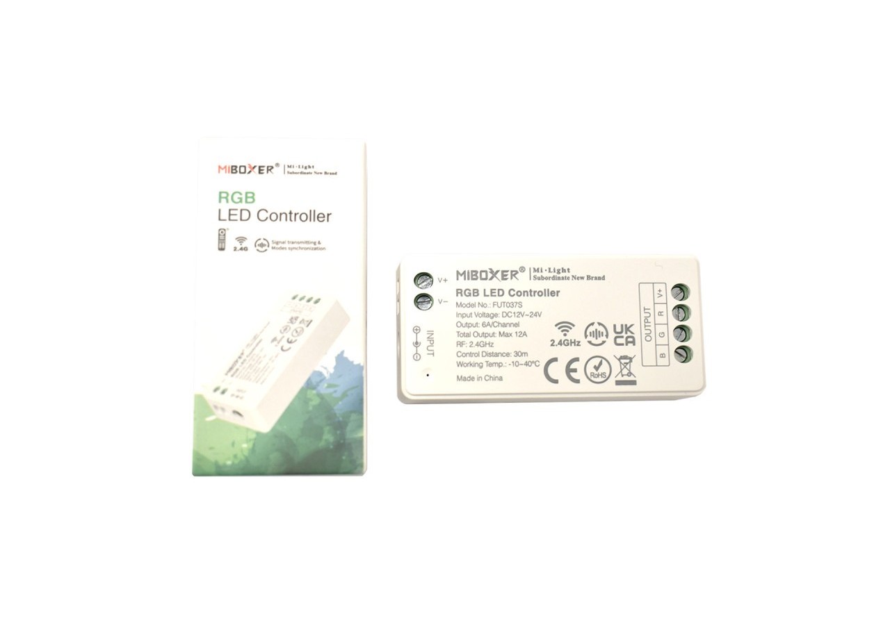Contrôleur LED RGB Mi Light 12V-24V DC 2.4GHz - FUT037S - Barcelona LED