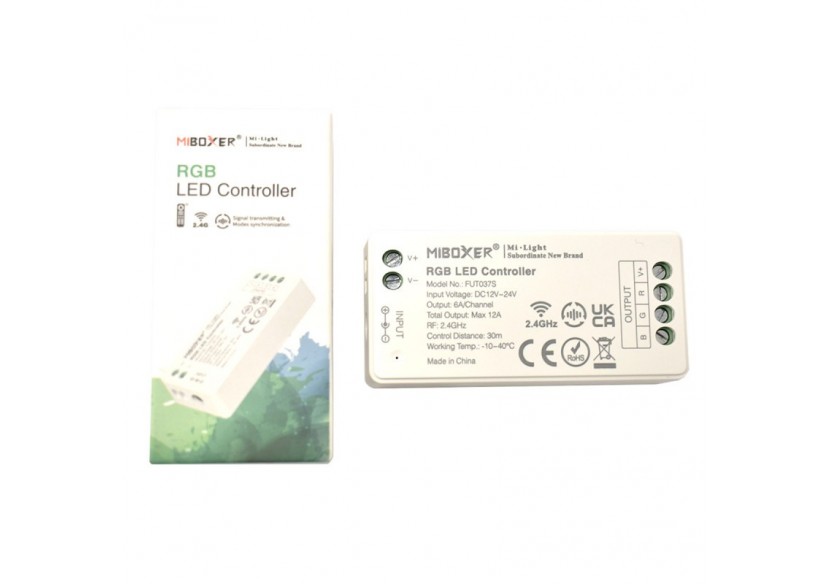 Contrôleur LED RGB Mi Light 12V-24V DC 2.4GHz - FUT037S - Barcelona LED Contrôleur LED RGB Mi Light 12V-24V DC 2.4GHz - FUT037S - Barcelona LED