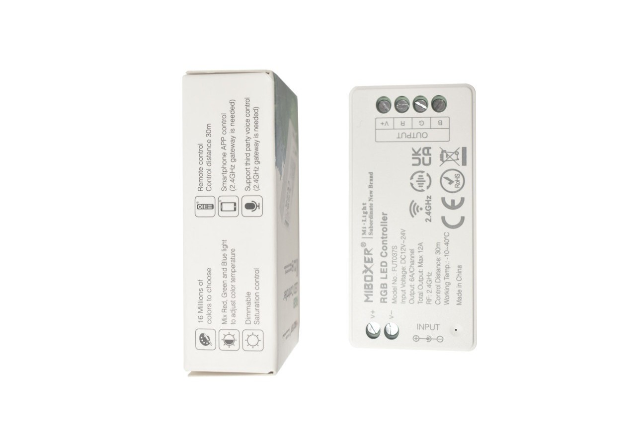 Contrôleur LED RGB Mi Light 12V-24V DC 2.4GHz - FUT037S - Barcelona LED