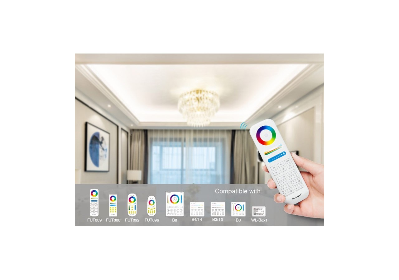 Contrôleur LED RGB Mi Light 12V-24V DC 2.4GHz - FUT037S - Barcelona LED