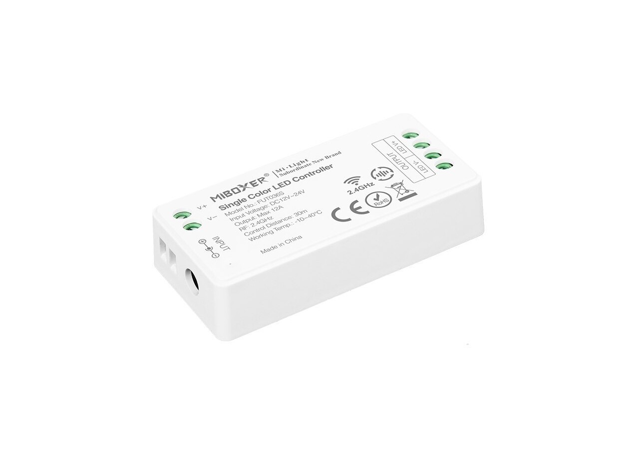 Contrôleur LED unicolore Mi Light DC12V-24V 2.4GHz - FUT036S - Barcelona LED