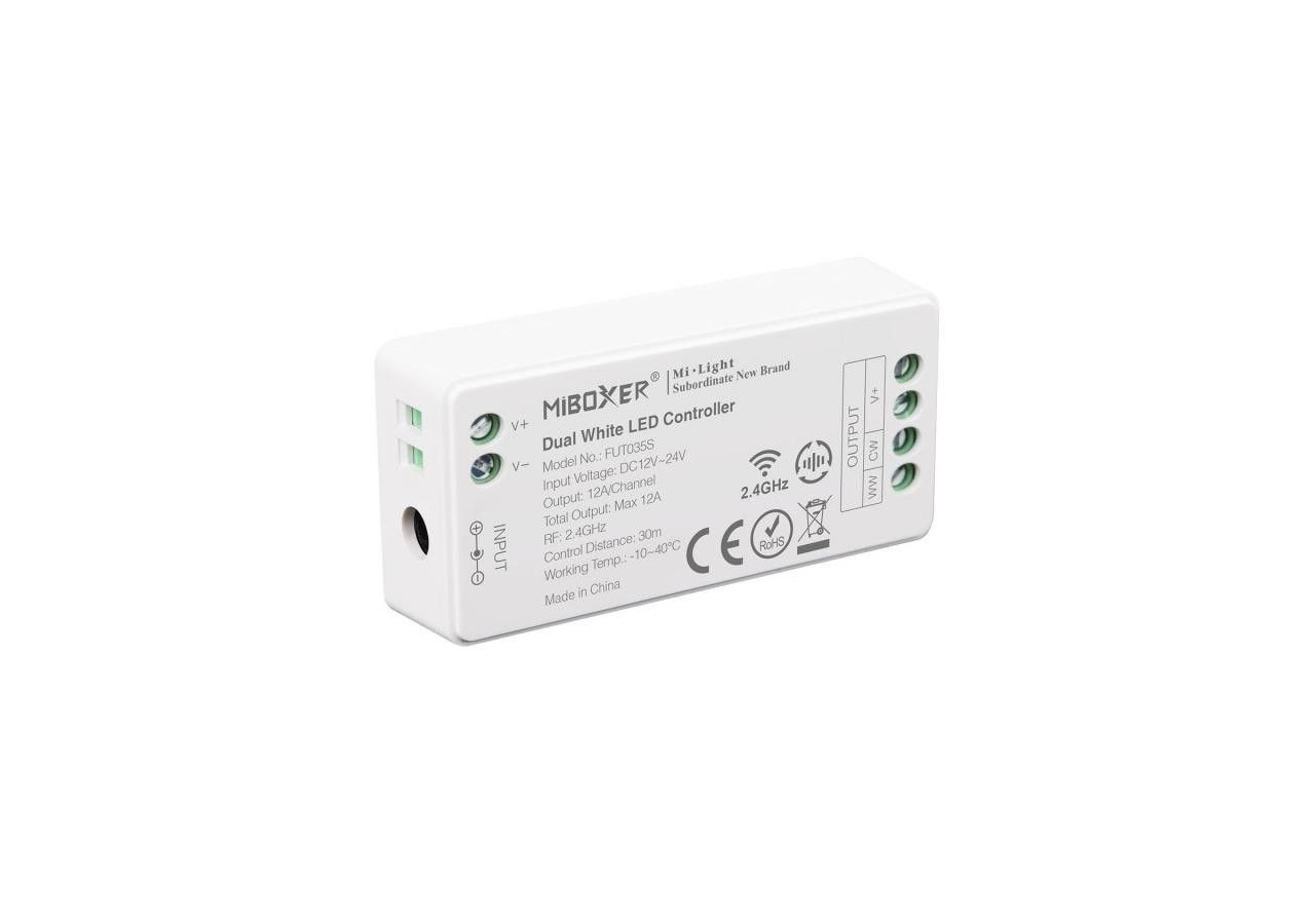 Contrôleur LED CCT Mi Light DC12V-24V 2.4GHz - FUT035S - Barcelona LED