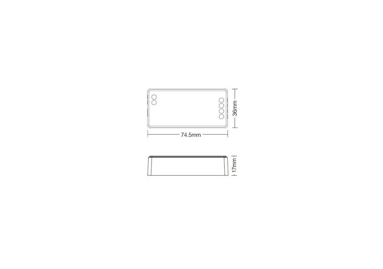 Contrôleur LED CCT Mi Light DC12V-24V 2.4GHz - FUT035S - Barcelona LED